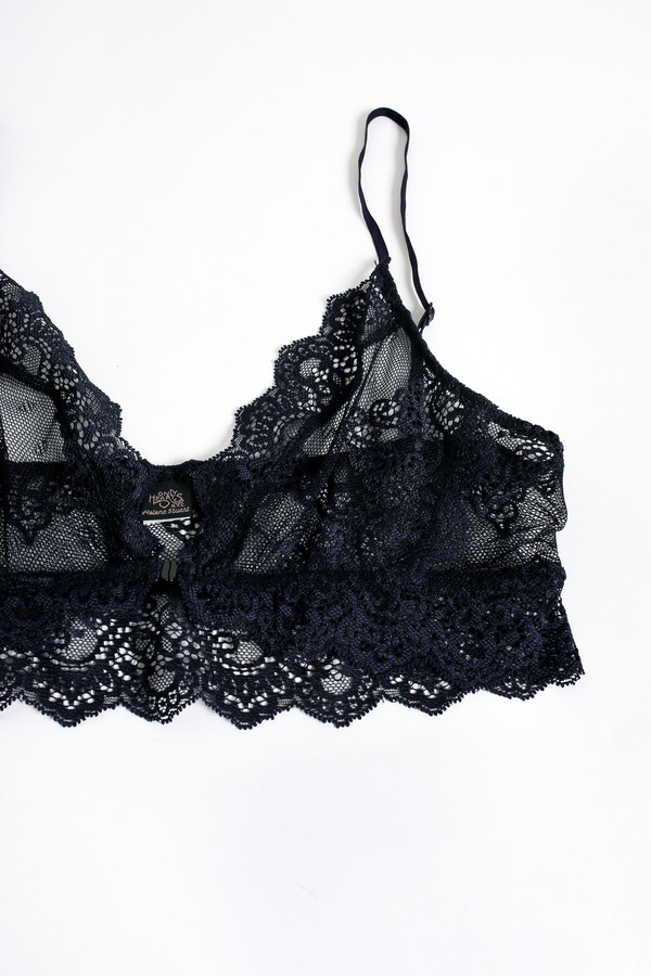 Only Hearts So fine lace bralette in navy Only Hearts So fine lace bralette in navy