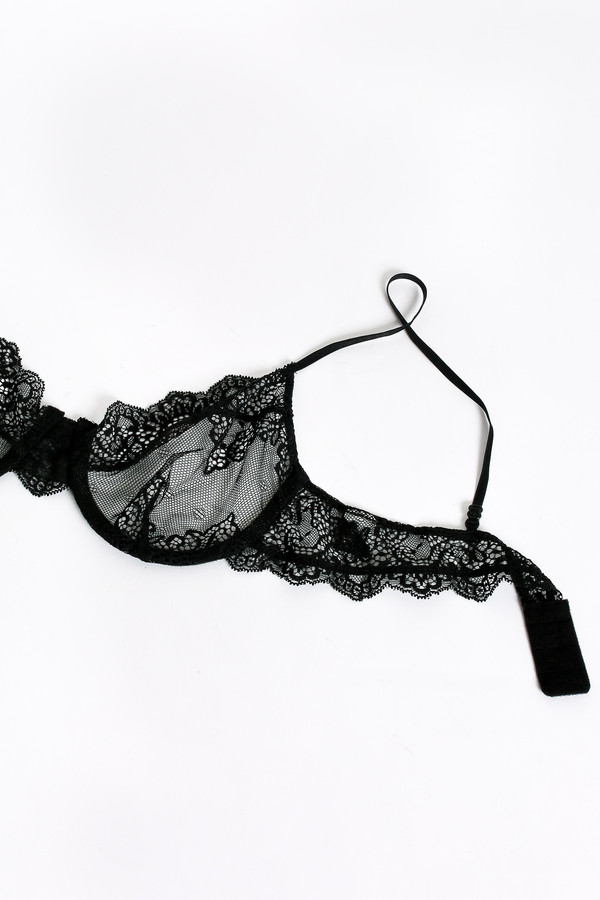 Only Hearts So fine lace underwire bra in black Only Hearts So fine lace underwire bra in black