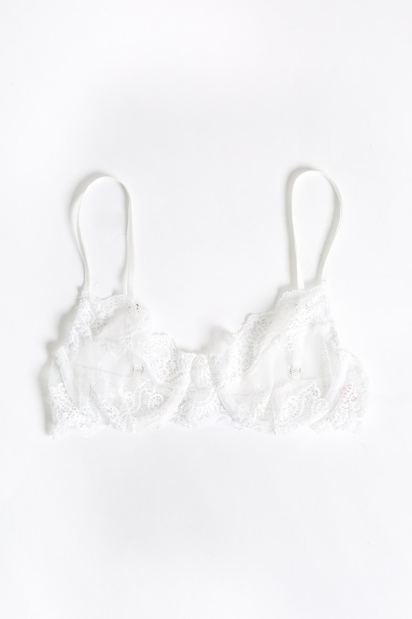 Only Hearts So fine lace underwire bra in white Only Hearts So fine lace underwire bra in white