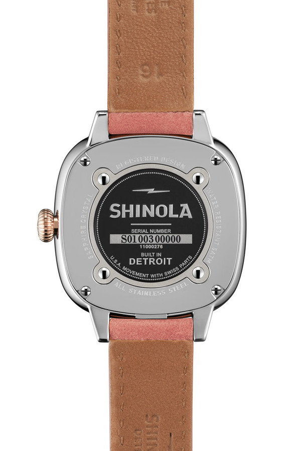 The Gomelsky 36mm watch in mother of pearl & orchid The Gomelsky 36mm watch in mother of pearl & orchid