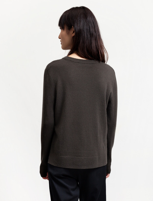 Organic by John Patrick Crop Pullover Dark Olive Organic by John Patrick Crop Pullover Dark Olive