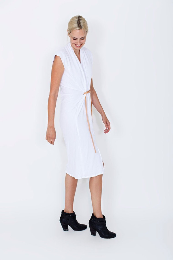 Vision Dress in Cotton Gauze - White Vision Dress in Cotton Gauze - White