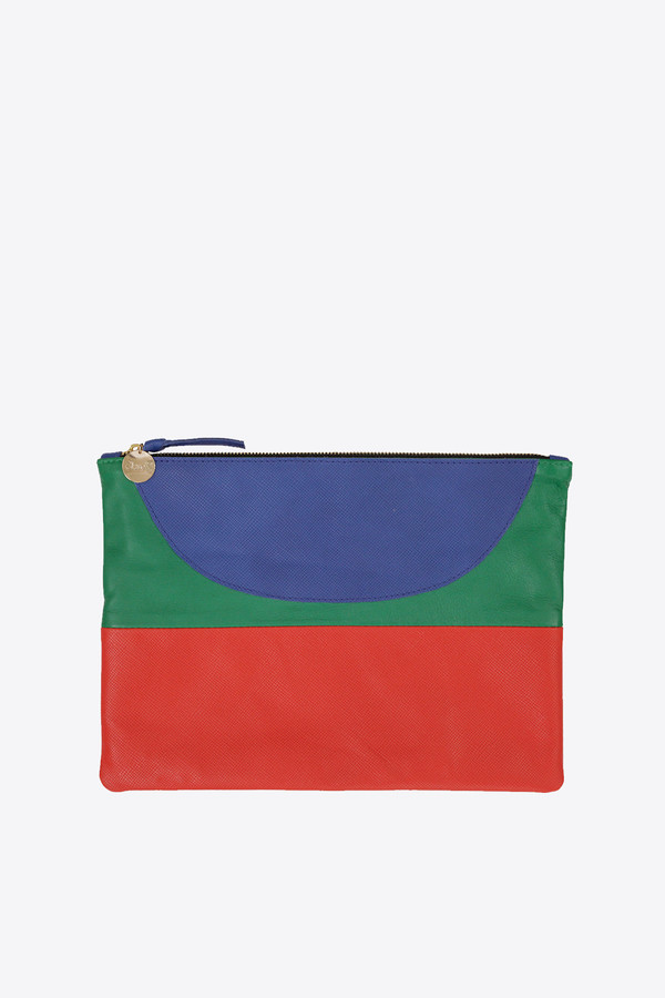 Clare V. Flat clutch in Happy Patchwork Clare V. Flat clutch in Happy Patchwork