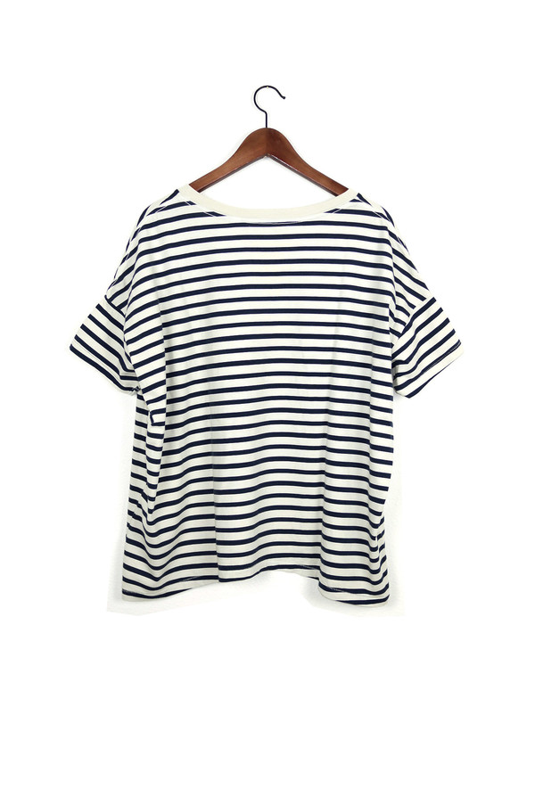 Skargorn #61 Short Sleeve Tee, Cream Marine Lines Skargorn #61 Short Sleeve Tee, Cream Marine Lines