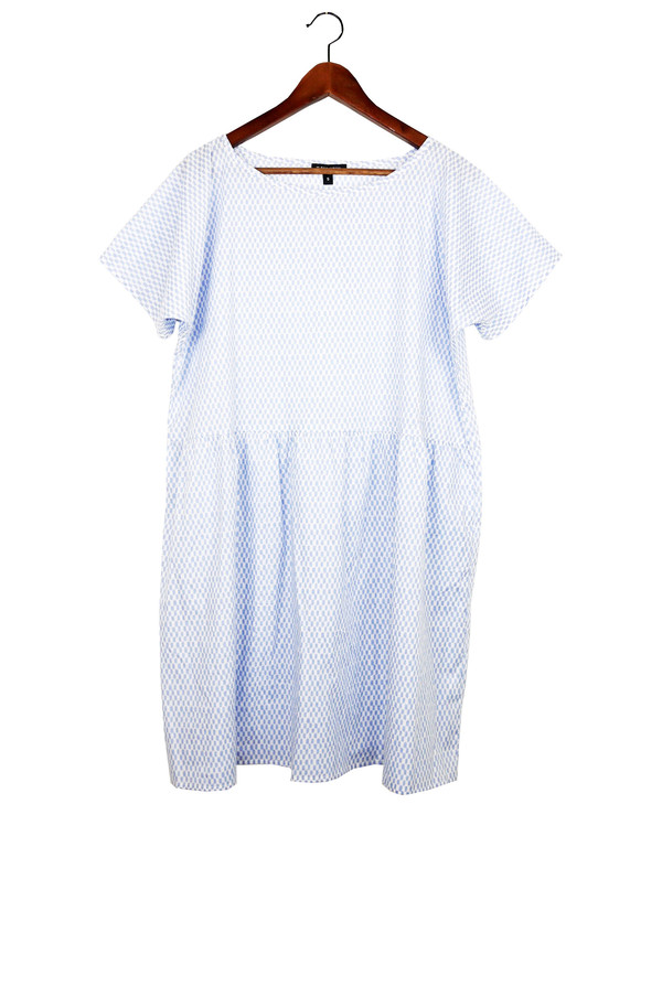 Ilana Kohn Brookes Dress, Blue Checkers, Cotton Lawn Ilana Kohn Brookes Dress, Blue Checkers, Cotton Lawn
