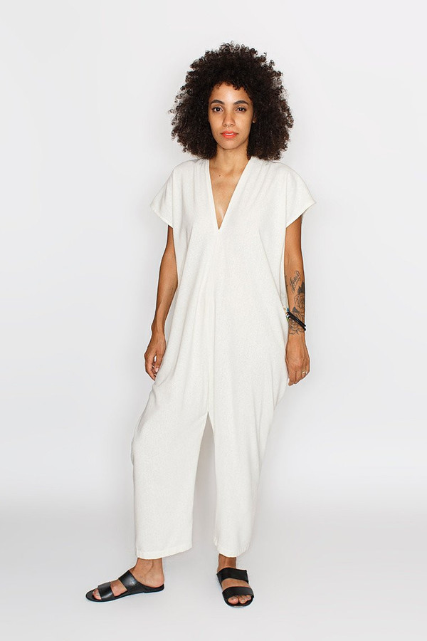 Miranda Bennett Everyday Jumpsuit, Natural Silk Noil Miranda Bennett Everyday Jumpsuit, Natural Silk Noil