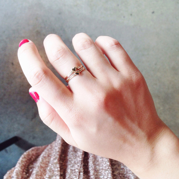 Catbird Heart Ring, 14K Yellow Gold Catbird Heart Ring, 14K Yellow Gold