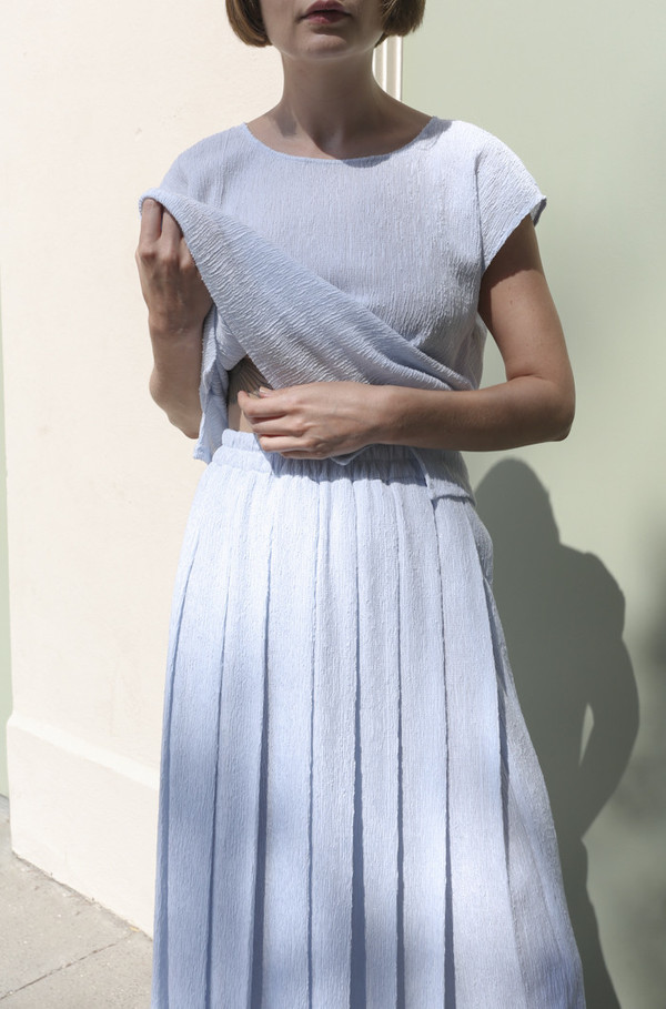 SVILU Pleated Skirt in Mist SVILU Pleated Skirt in Mist
