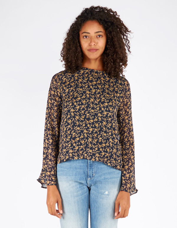 Ganni Bartlett Georgette Blouse Eclipse Miniature Roses Ganni Bartlett Georgette Blouse Eclipse Miniature Roses