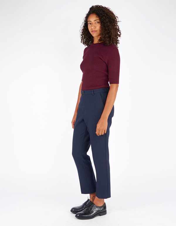 Ganni Harrison T-Shirt Cabernet Eclipse Melange Ganni Harrison T-Shirt Cabernet Eclipse Melange