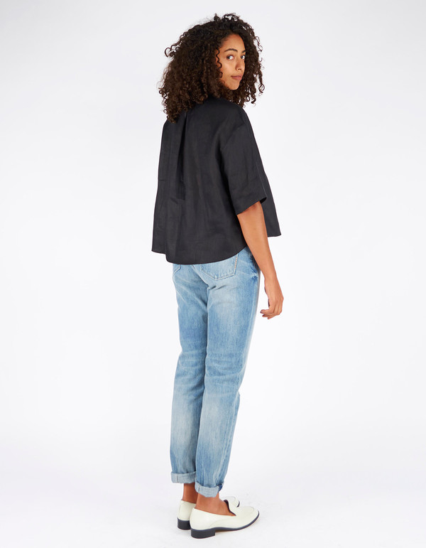 Ursa Minor Tilly Linen Blouse Black Ursa Minor Tilly Linen Blouse Black
