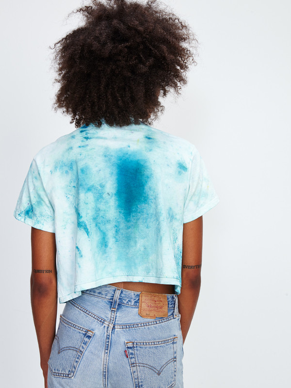 TOY SYNDROME FLOWER NECKLINE TEE TOY SYNDROME FLOWER NECKLINE TEE