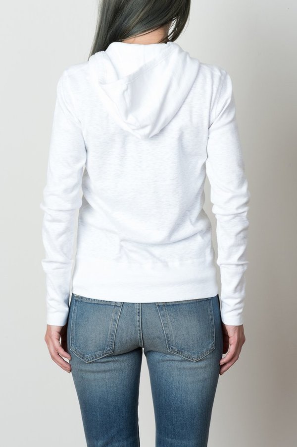 Wings + Horns 1x1 Slub Rib Zip Front Hoodie Wings + Horns 1x1 Slub Rib Zip Front Hoodie