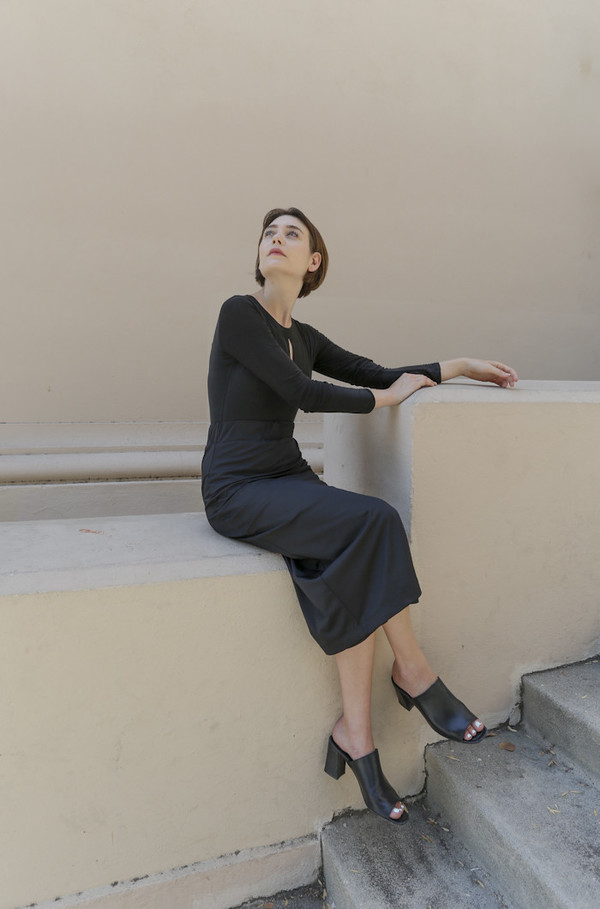 Suzanne Rae Elastic Waist Pencil Skirt in Black Suzanne Rae Elastic Waist Pencil Skirt in Black