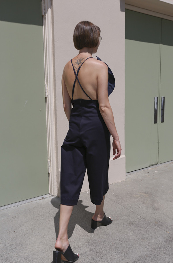 Toit Volant Flora Lily Midi Jumpsuit in Navy Toit Volant Flora Lily Midi Jumpsuit in Navy