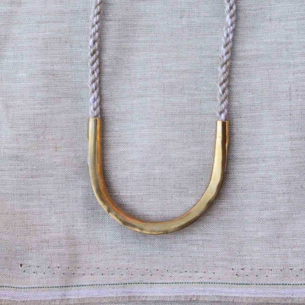 The Things We Keep Linen Twist Necklace The Things We Keep Linen Twist Necklace
