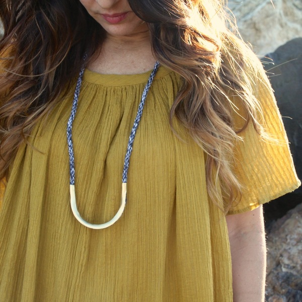 The Things We Keep Linen Twist Necklace The Things We Keep Linen Twist Necklace
