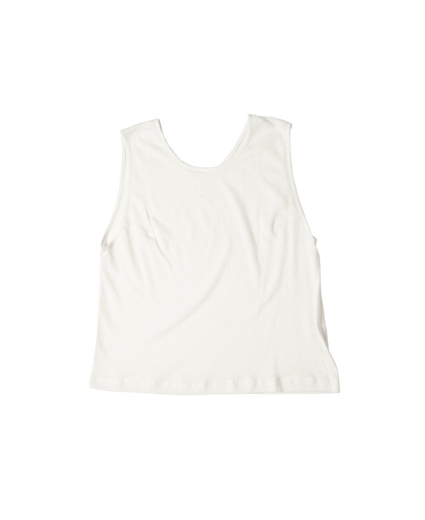 Ilana Kohn Jersey Tank, White Ilana Kohn Jersey Tank, White