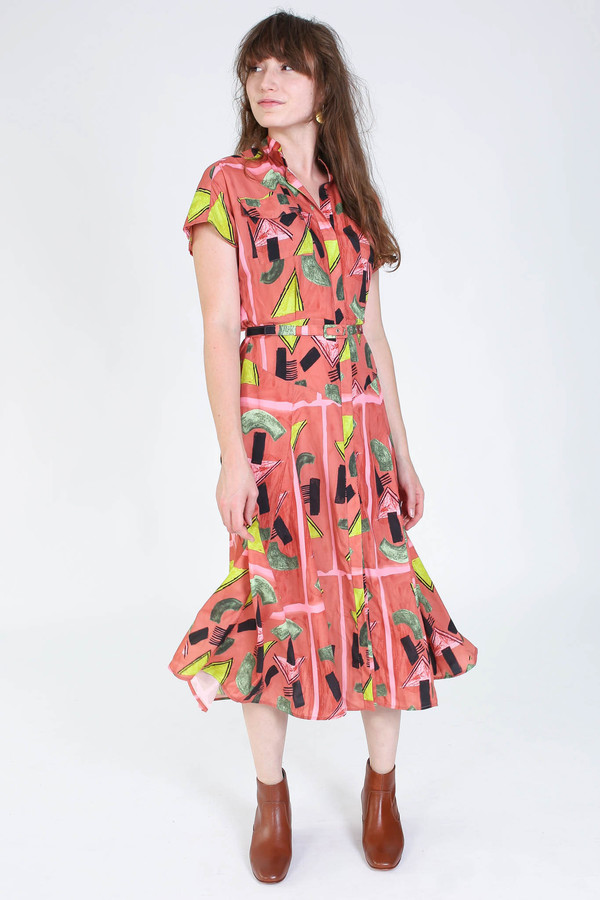 Rachel Comey Marlow dress in clay print Rachel Comey Marlow dress in clay print