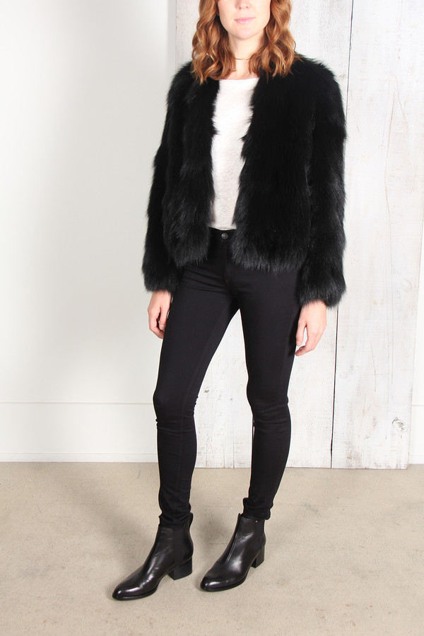 SPRUNG JUDY FOX FUR JACKET SPRUNG JUDY FOX FUR JACKET