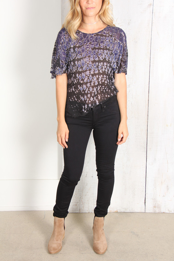 Raquel Allegra PETAL SLEEVE TOP Raquel Allegra PETAL SLEEVE TOP
