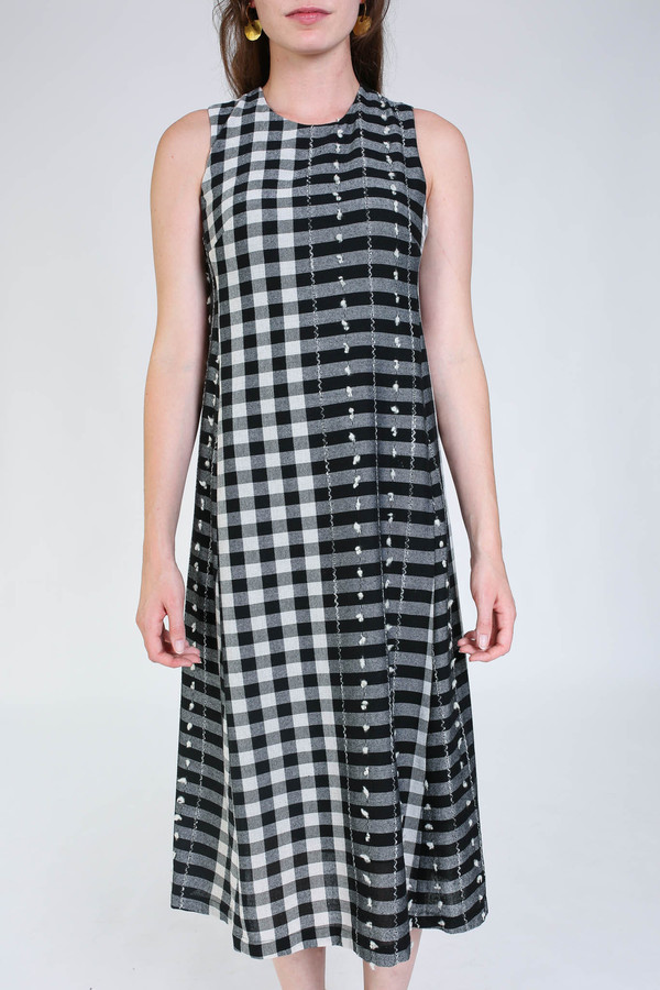 Svilu Swann dress in black/white check Svilu Swann dress in black/white check