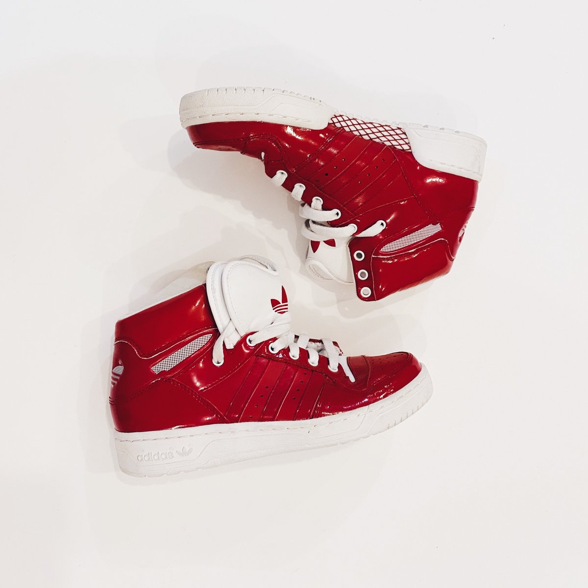 red patent leather adidas