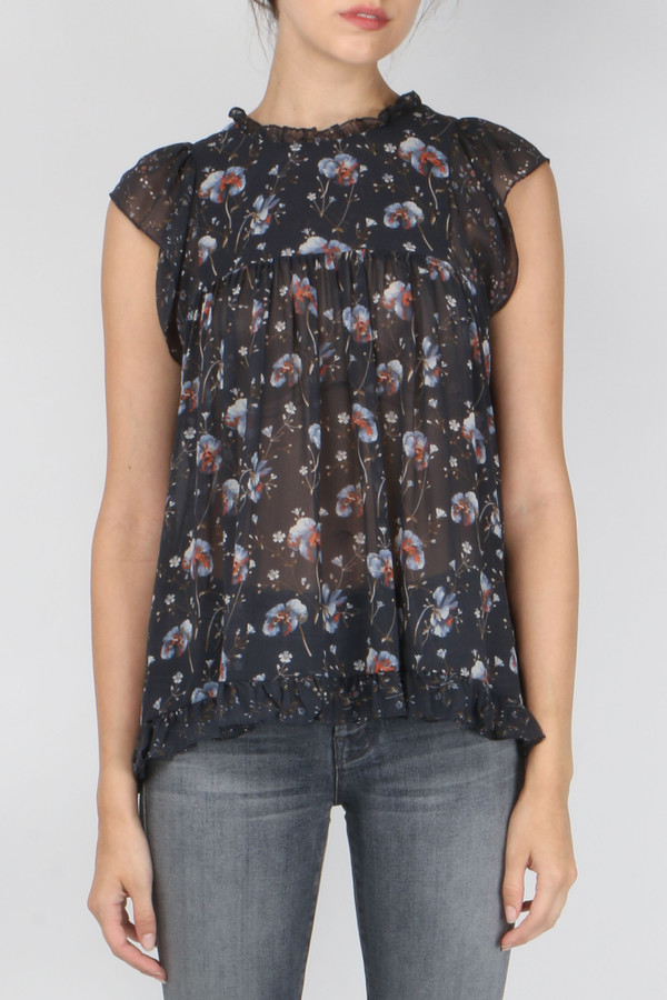 Ulla Johnson Clover Top in Blue Ulla Johnson Clover Top in Blue