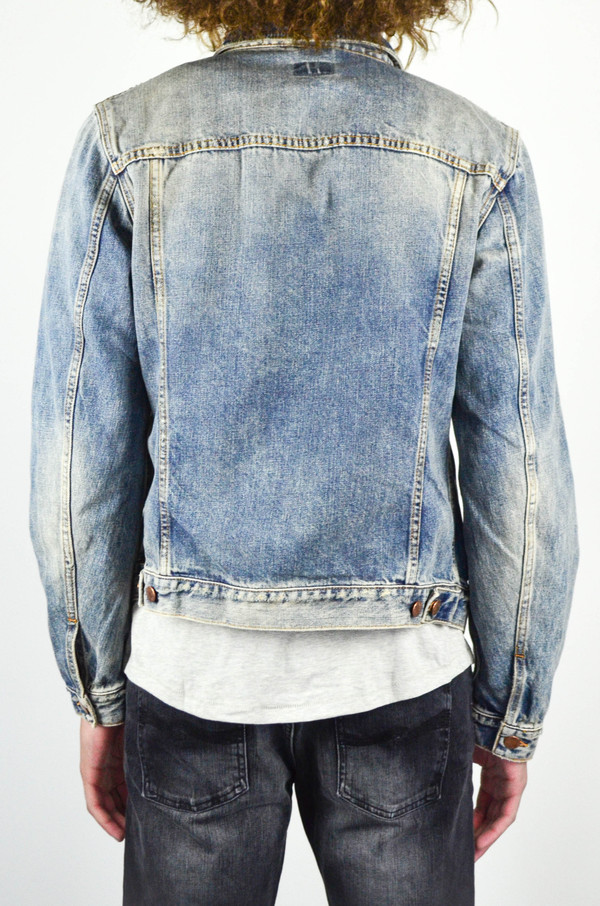 Men's Nudie Billy Shimmering Indigo Denim Jacket Men's Nudie Billy Shimmering Indigo Denim Jacket