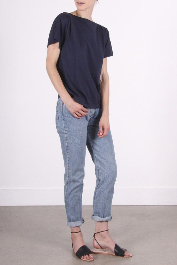 Calder Blake Ingrid Pleat Tee Calder Blake Ingrid Pleat Tee