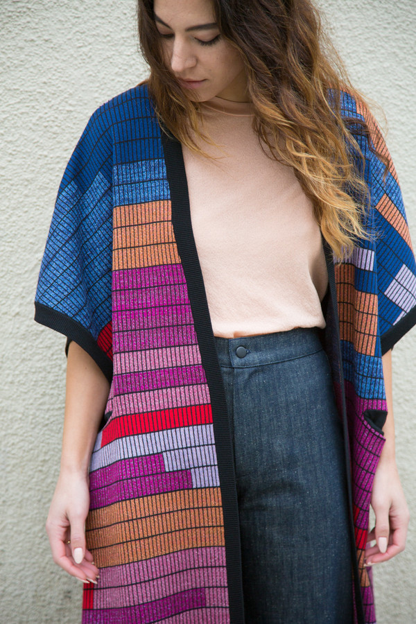 mara hoffman knit poncho mara hoffman knit poncho