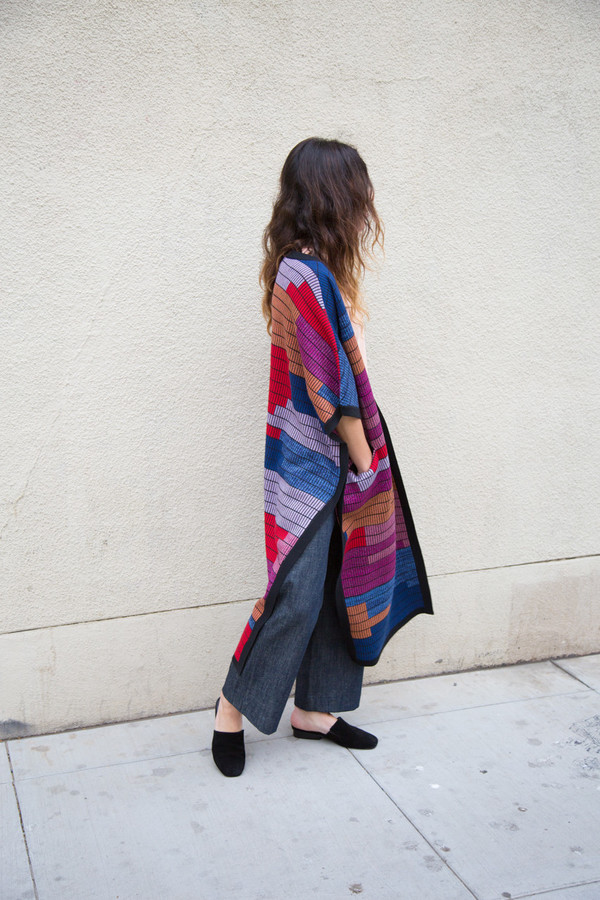 mara hoffman knit poncho mara hoffman knit poncho