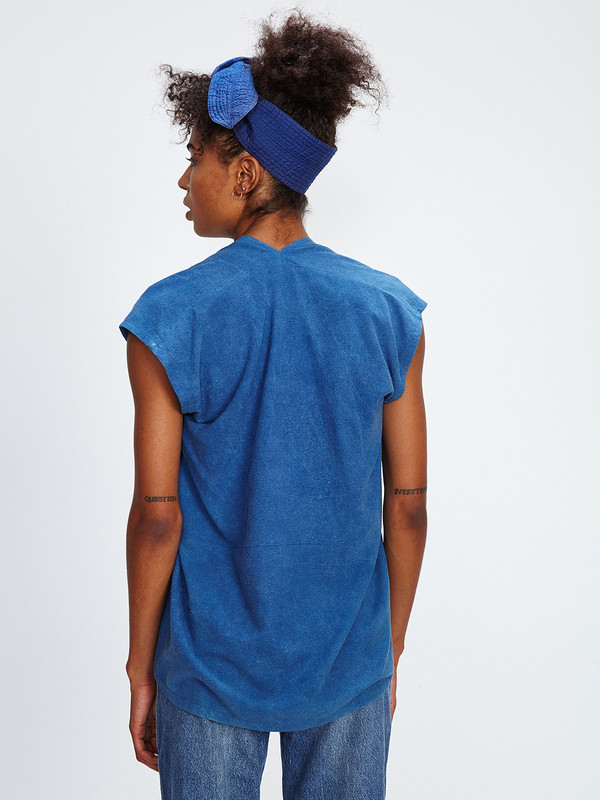 MIRANDA BENNETT EVERYDAY TOP / INDIGO SILK NOIL MIRANDA BENNETT EVERYDAY TOP / INDIGO SILK NOIL