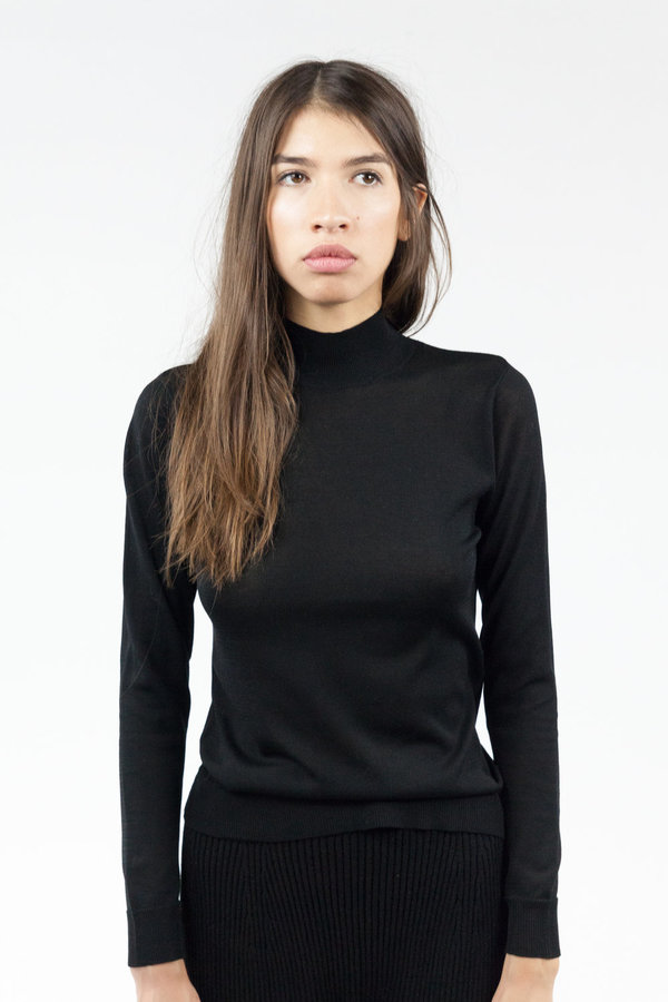 Objects without Meaning Mock Neck L/S Top - Black Objects without Meaning Mock Neck L/S Top - Black