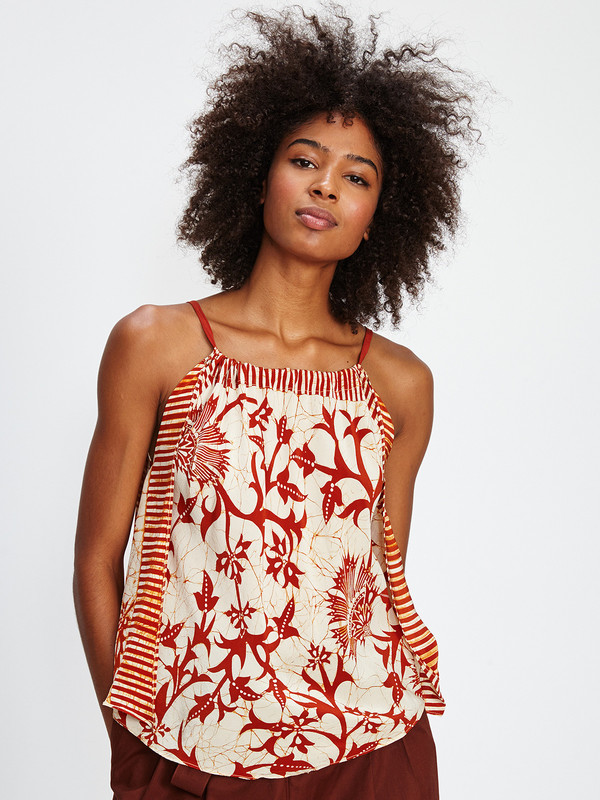 Harare SIENNA TOP / RUST BATIK Harare SIENNA TOP / RUST BATIK