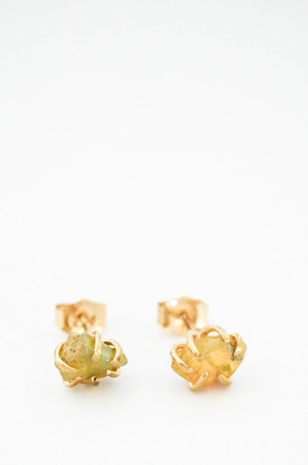 T.Kahres Opal Rough Cage Studs T.Kahres Opal Rough Cage Studs