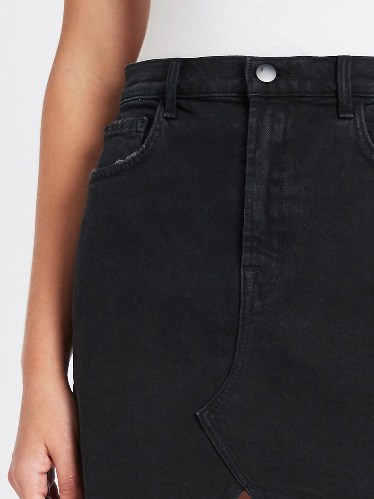 J Brand Jules High Rise Skirt - Black 