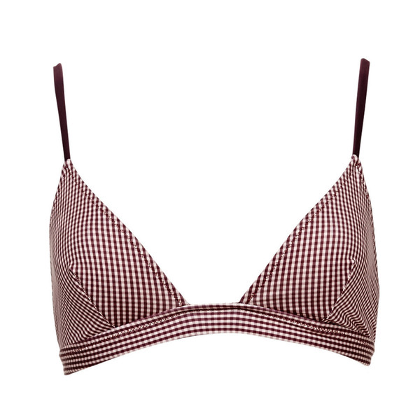 SOLID AND STRIPED - BIKINI TOP / BURG CHECK SOLID AND STRIPED - BIKINI TOP / BURG CHECK