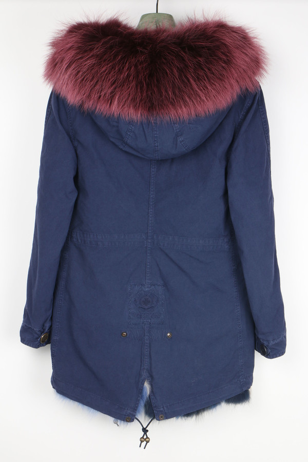 Mr & Mrs Italy Canvas Fur-Trimmed Mini-Parka Mr & Mrs Italy Canvas Fur-Trimmed Mini-Parka