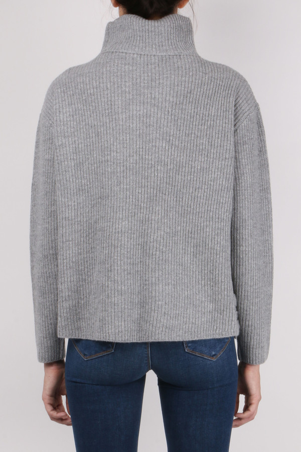 Allude Lace Up Turtleneck Allude Lace Up Turtleneck