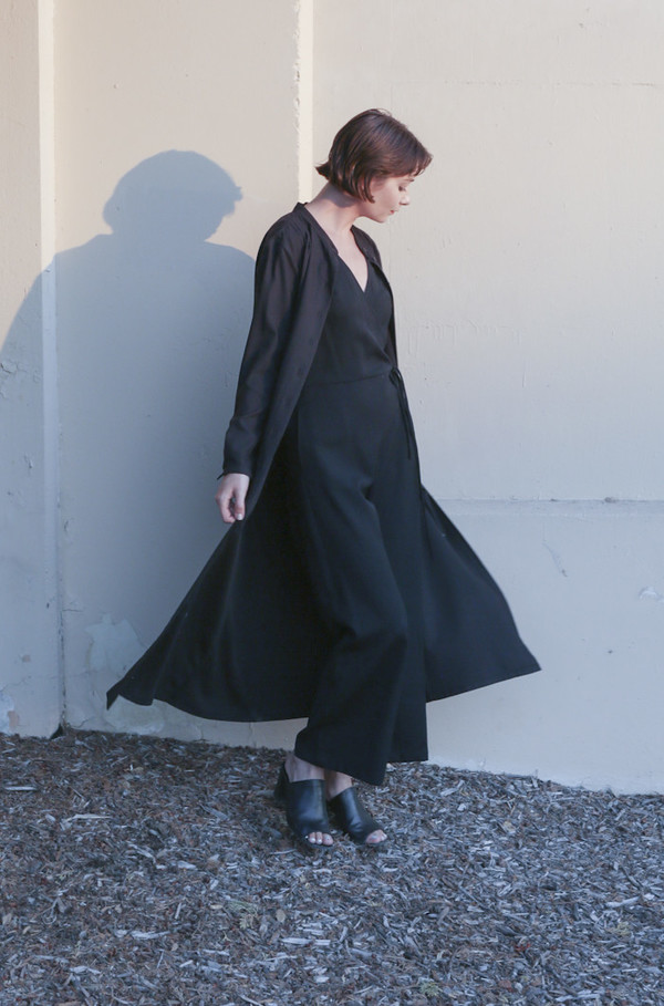 Wolcott : Takemoto Vashon Dress in Black Wolcott : Takemoto Vashon Dress in Black
