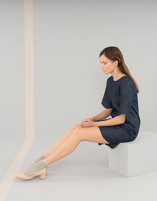 Elise Ballegeer Croquet Dress - Denim Elise Ballegeer Croquet Dress - Denim