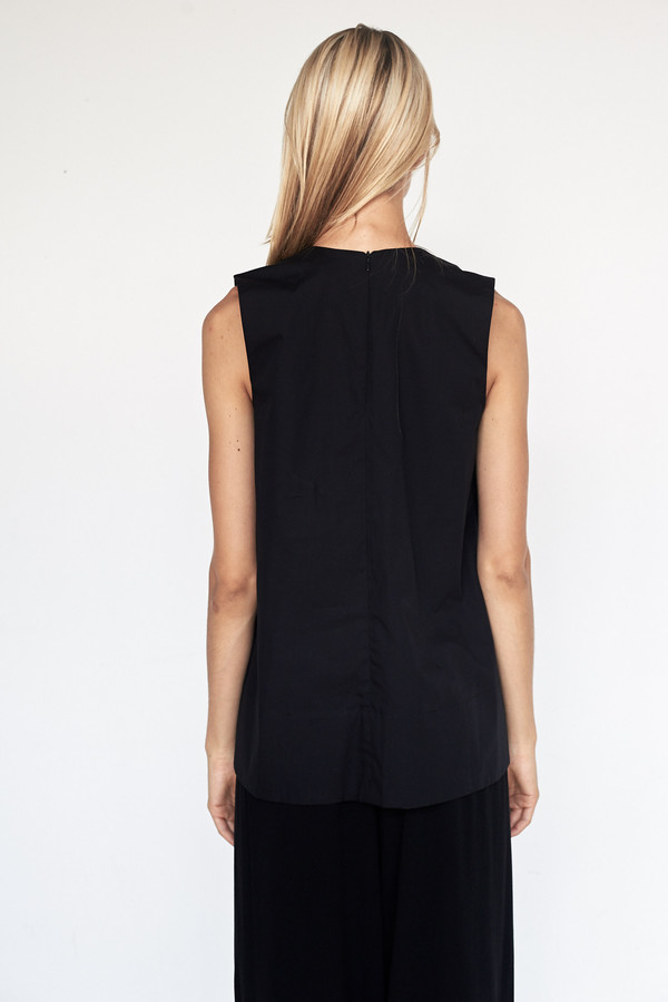 Fabiana Pigna Cotton Bessette Blouse - Black Fabiana Pigna Cotton Bessette Blouse - Black
