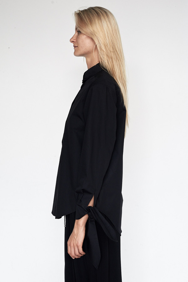 Fabiana Pigna Cotton Kasia Blouse - Black Fabiana Pigna Cotton Kasia Blouse - Black