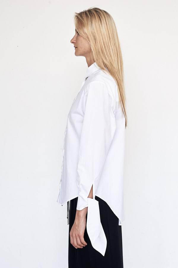 Fabiana Pigna Cotton Kasia Blouse - White Fabiana Pigna Cotton Kasia Blouse - White