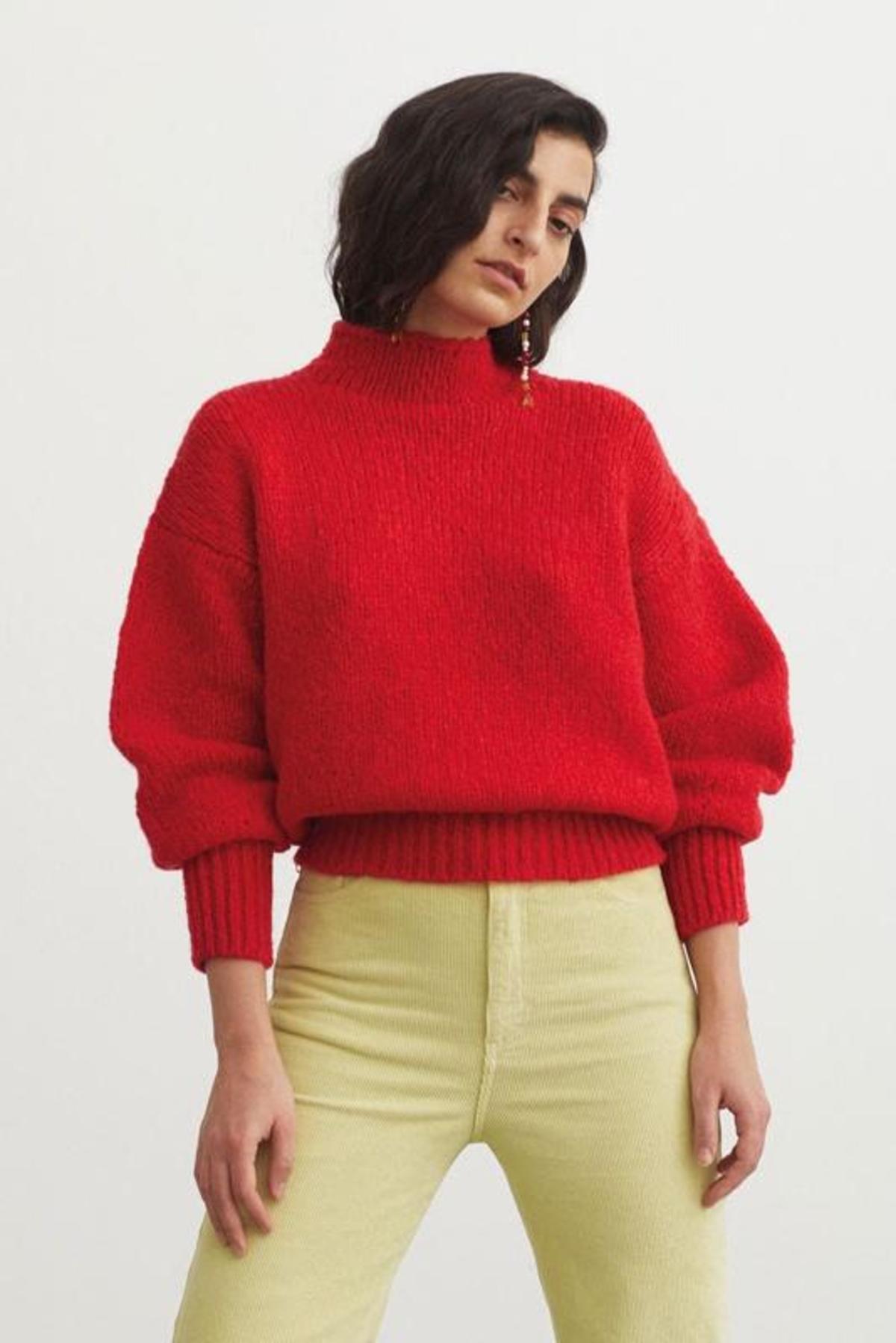 Paloma Wool Noche Sweater - Intense Red 