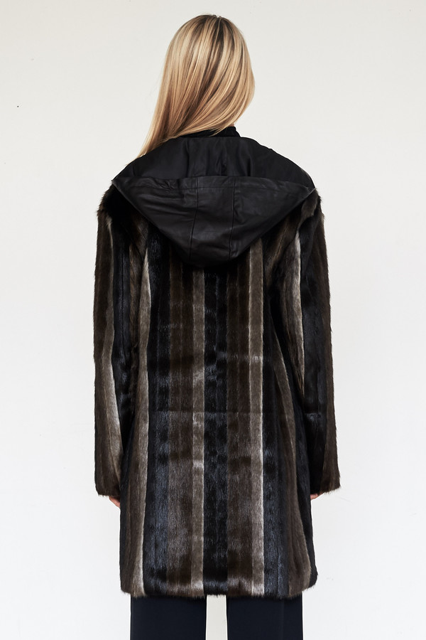 CF. Goldman Faux Mink Patch Coat CF. Goldman Faux Mink Patch Coat