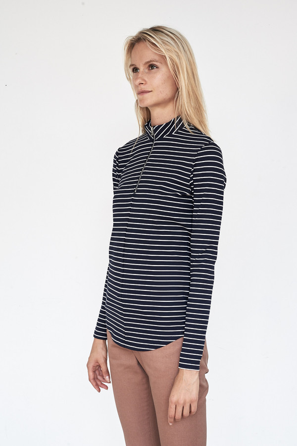 Nomia Long Sleeve Zip Mockneck Nomia Long Sleeve Zip Mockneck