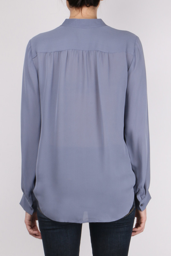 L'agence Bianca Band Collar Blouse L'agence Bianca Band Collar Blouse