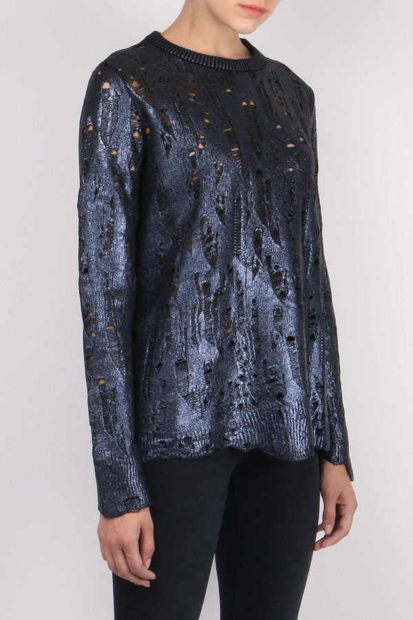 (nude) Laminated Sweater (nude) Laminated Sweater